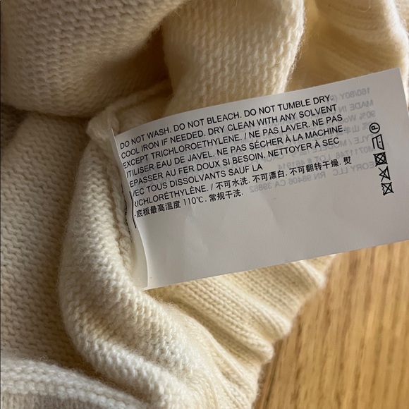 Theory Ivory Knit Button-Up Sweater - Picture 10 of 11